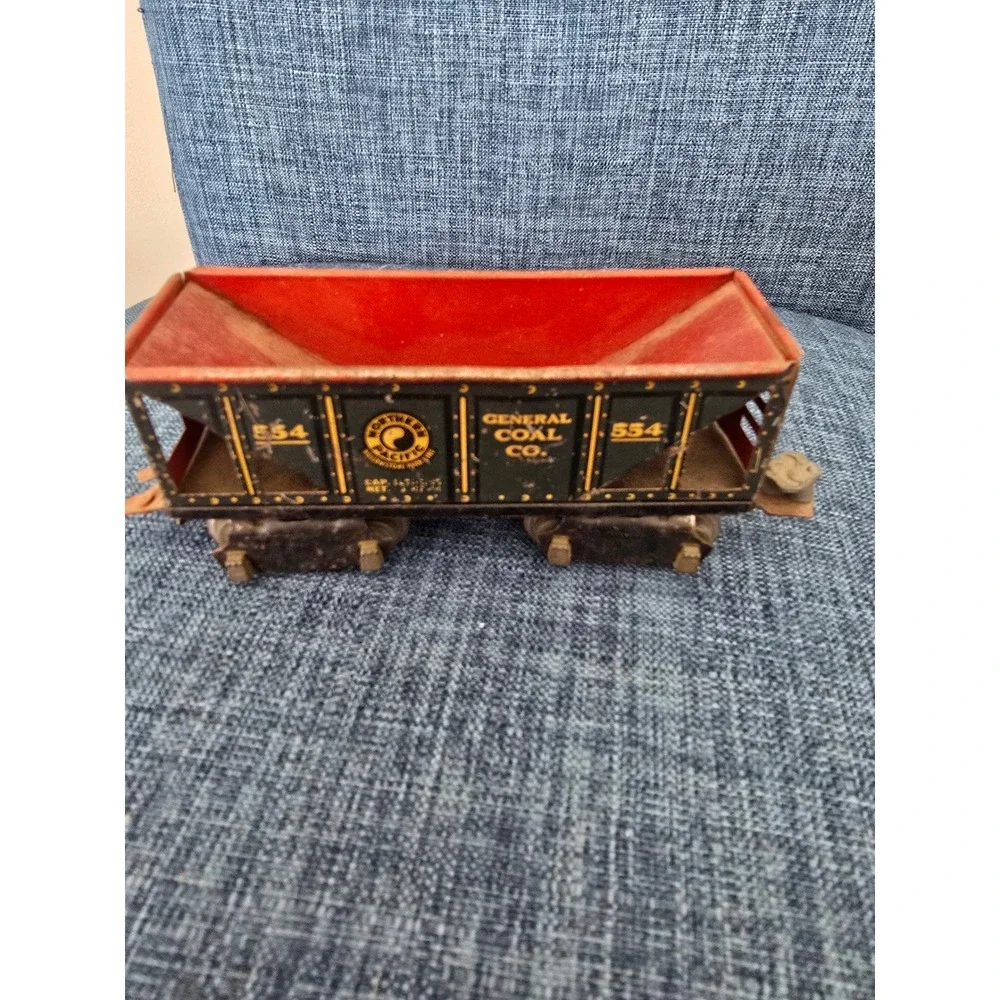 Vintage Northern Pacific General Coal Co 554 Hopper Car Tinplate Train Car